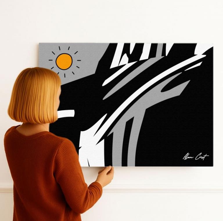 Alan Crist Modern abstract wall art for airports and international lounges
