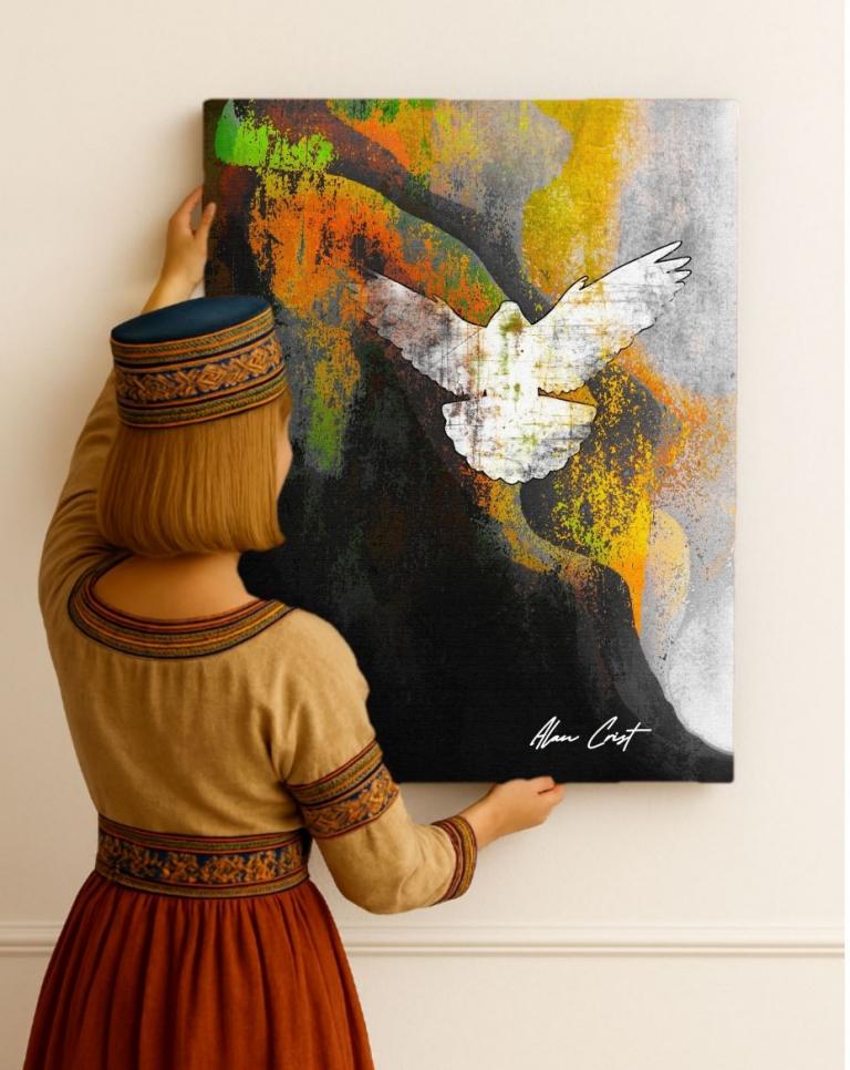 Alan Crist Elegant expressionist wall art for restaurants and fine dining spaces