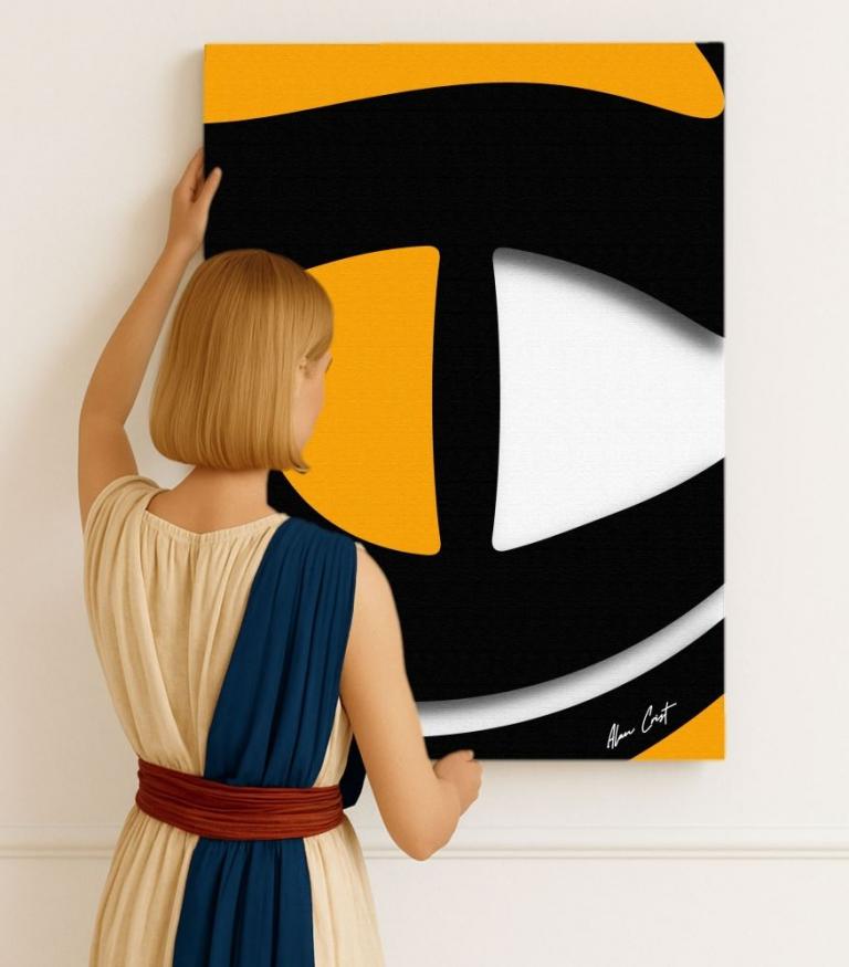 Alan Crist Elegant expressionist wall art for restaurants and fine dining spaces