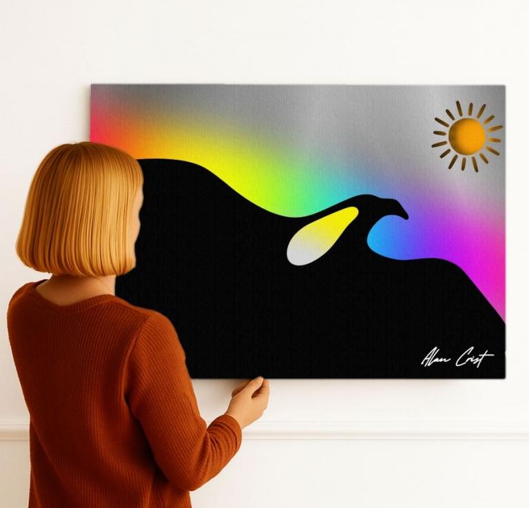 High-quality digital abstract artworks by Alan Crist for modern interiors
