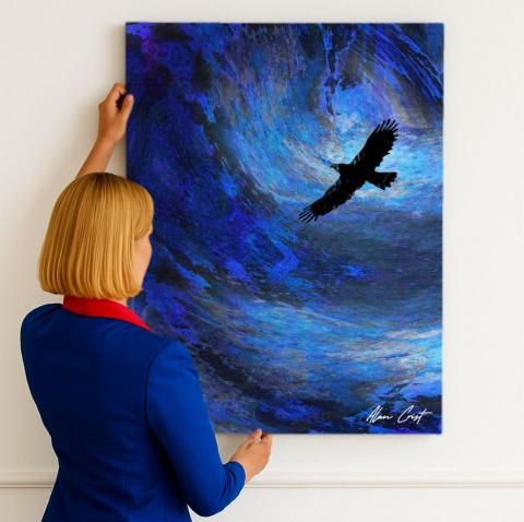 Alan Crist Abstract Art - Therapeutic art for meditation rooms