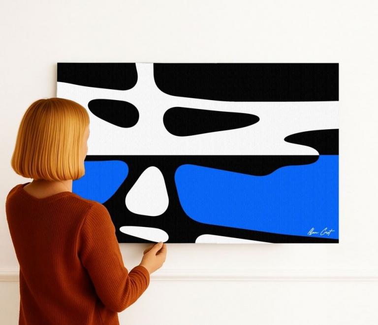 Alan Crist Abstract Art - Artwork that connects beauty with therapy