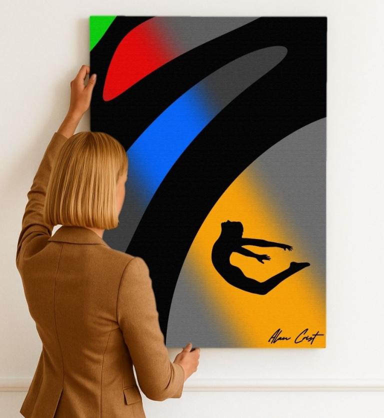 Alan Crist Abstract Art - Modern artwork for mindful living