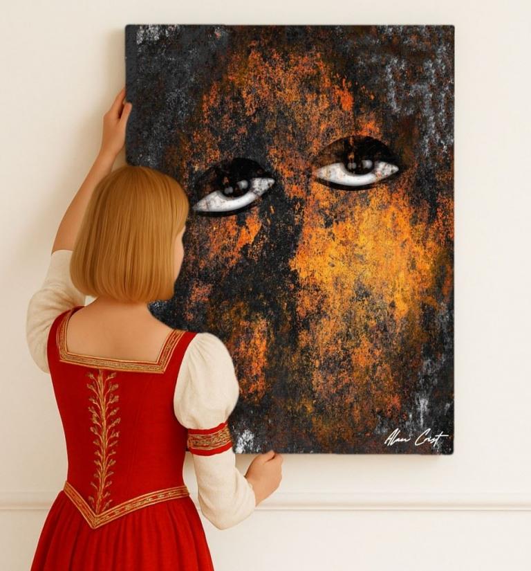 Alan Crist Abstract Art - Digital art for peaceful modern spaces