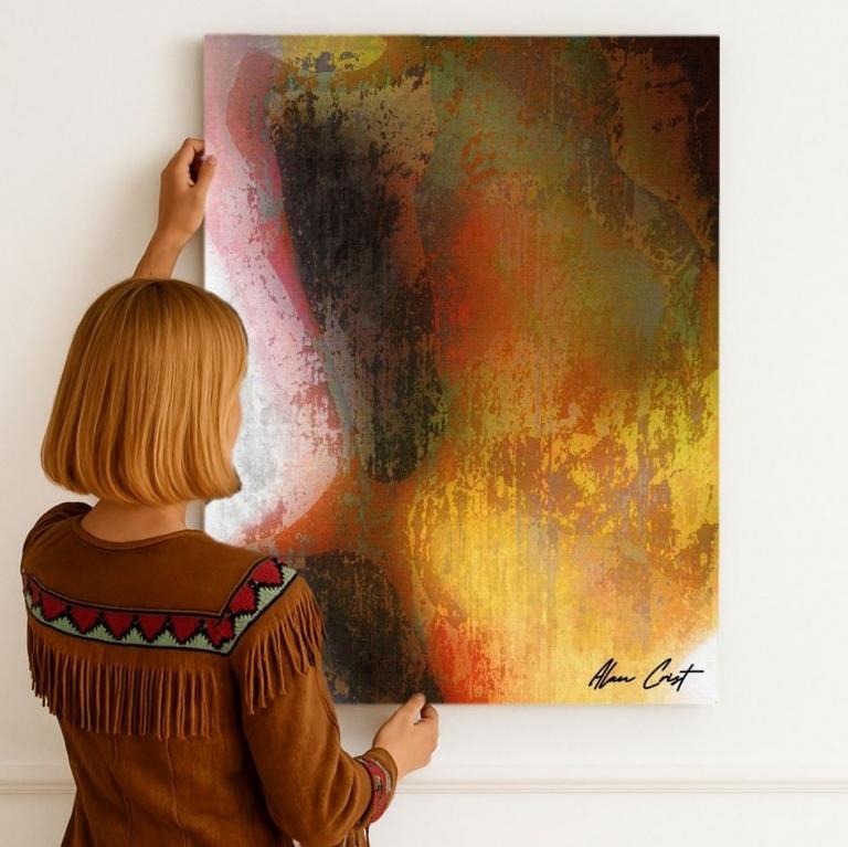 Alan Crist Abstract Art - Art that turns spaces into healing zones