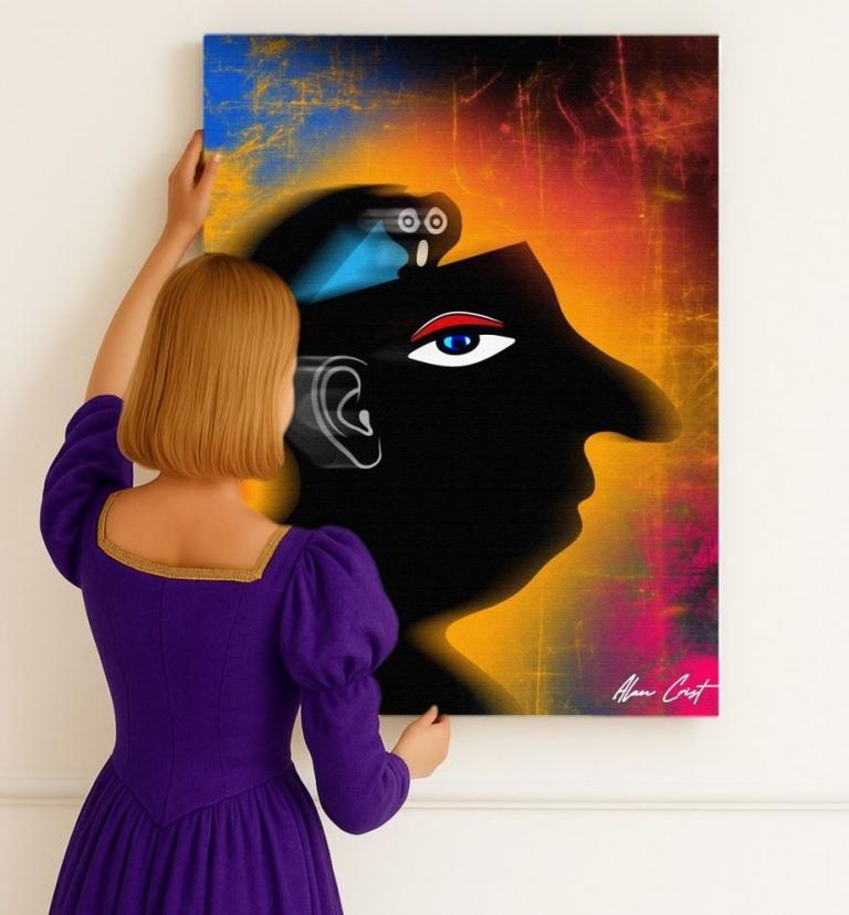 Alan Crist Abstract Art - Printable digital wall art for quiet homes