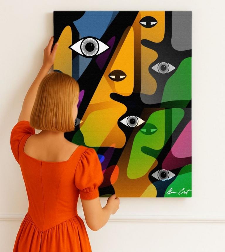 Alan Crist Abstract Art - Wall prints that balance mood and focus