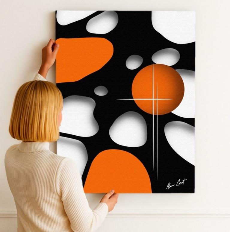 Alan Crist Abstract Art - Printable digital décor for soothing interiors