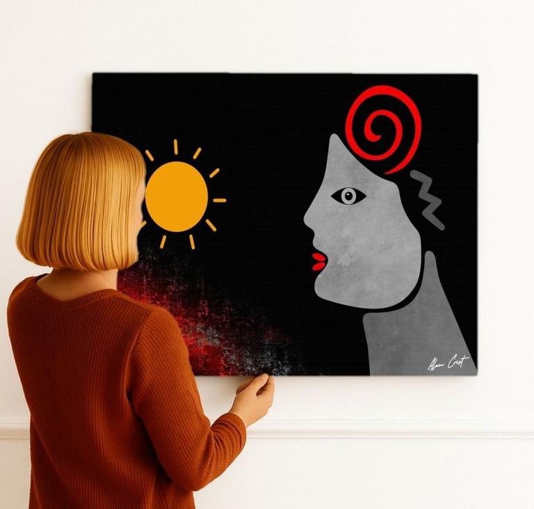 Alan Crist Abstract Art - Art that encourages stillness and comfort