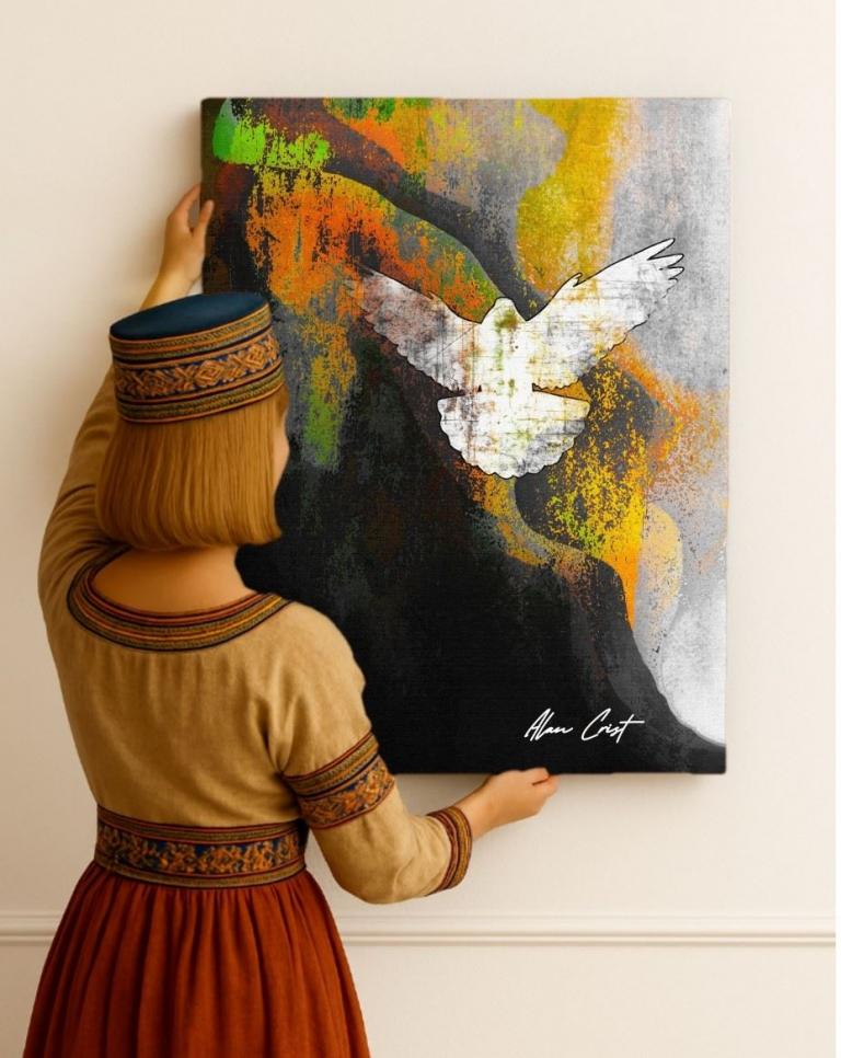 Alan Crist Abstract Art - Affordable art for a calm daily atmosphere