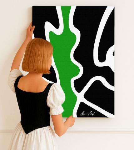 Alan Crist Abstract Art - Affordable wall décor for relaxation corners