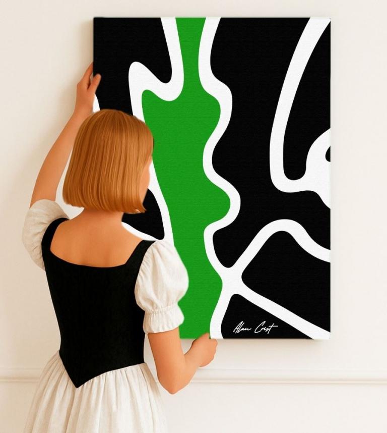 Alan Crist Abstract Art - Affordable wall décor for relaxation corners