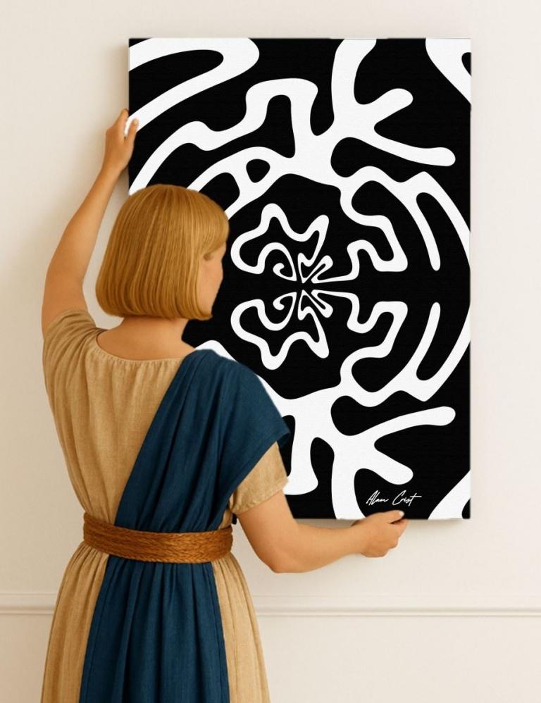 Alan Crist Abstract Art - Affordable printable art for meditation areas