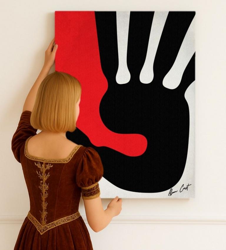 Alan Crist Abstract Art - Printable décor that encourages mental rest