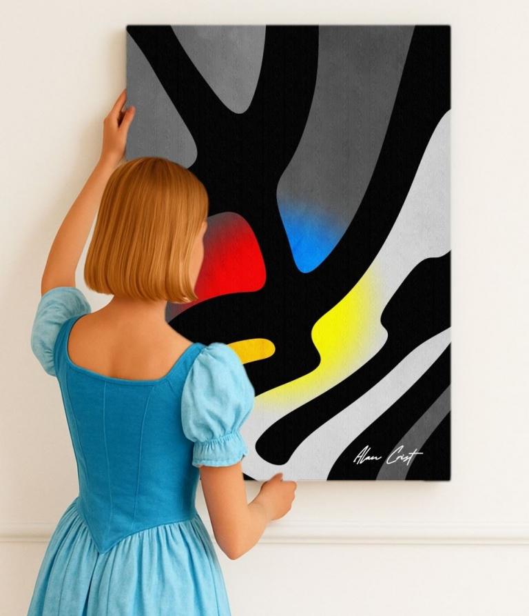 Alan Crist Abstract Art - Art that creates mindful and happy rooms