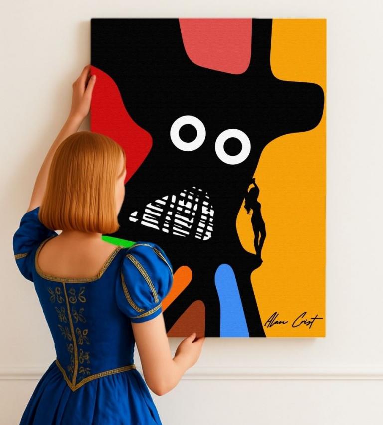 Alan Crist Abstract Art - Affordable printable wall art for balance