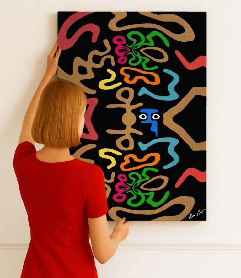 Alan Crist Abstract Art - Art that transforms interiors with calm color