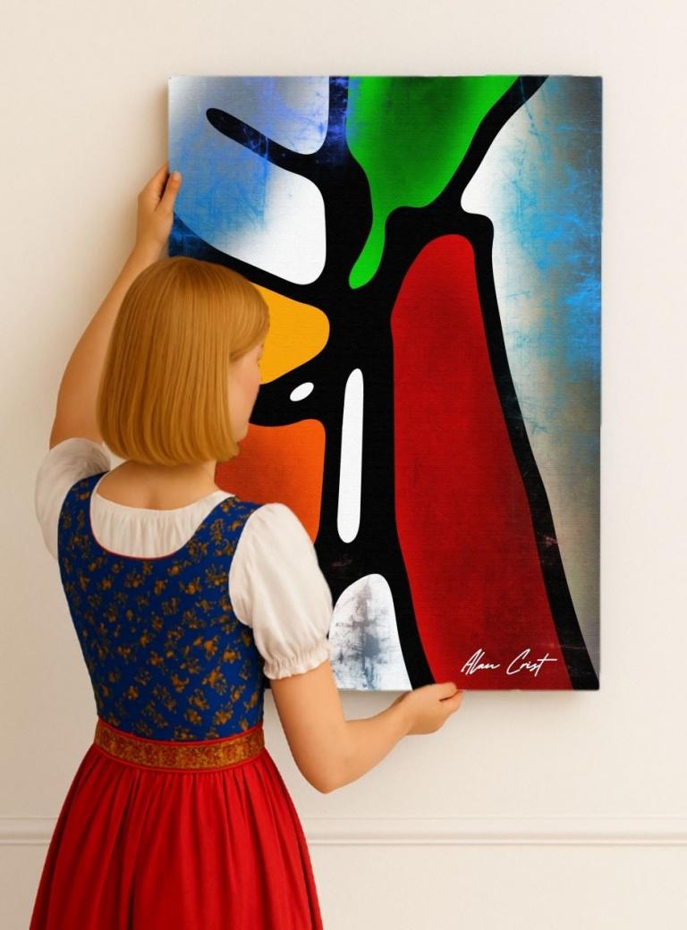 Alan Crist Abstract Art - Affordable wall décor for soft visual healing