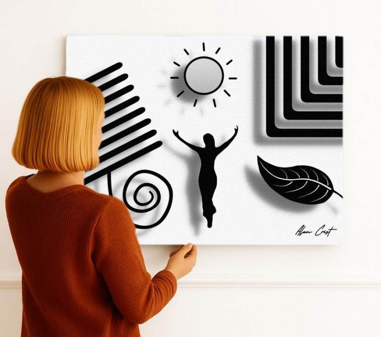 Alan Crist Abstract Art - Wall décor that spreads inner warmth