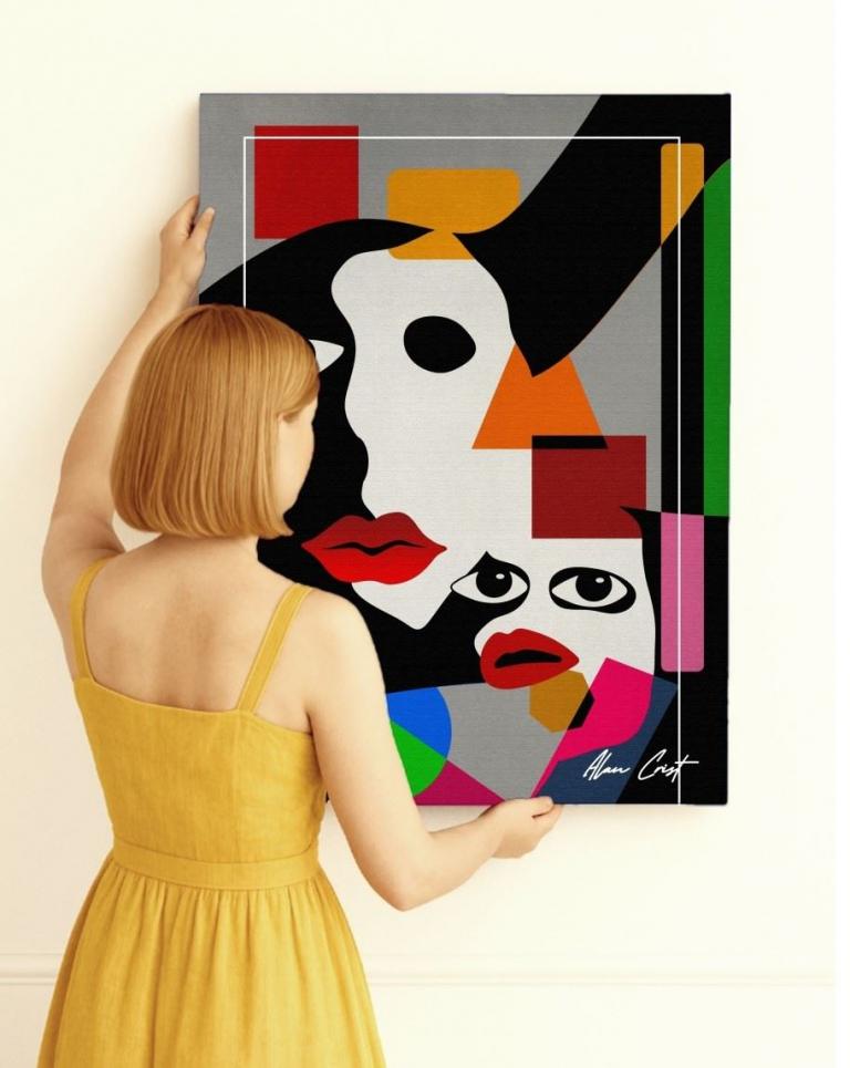 Alan Crist Abstract Art - Printable artwork for well-being and peace