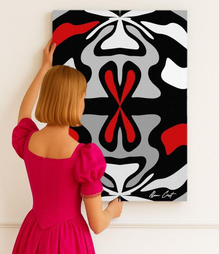 Alan Crist Abstract Art - Digital prints that invite mental rest