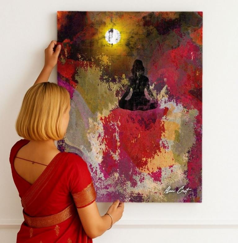 Alan Crist Abstract Art - Affordable décor that enhances relaxation