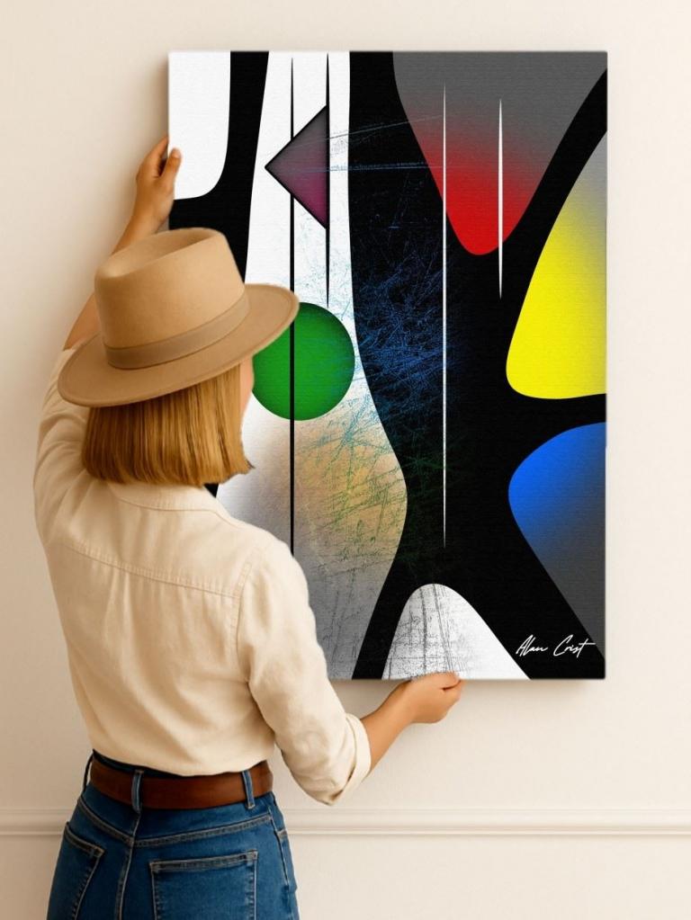 Alan Crist Abstract Art - Affordable wall art for mindful rooms