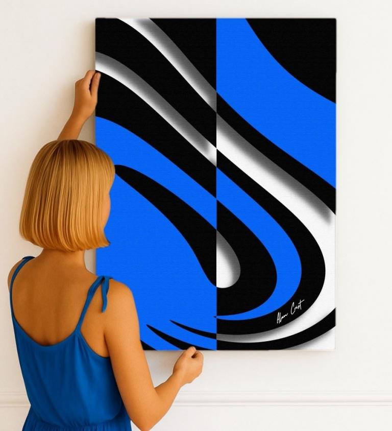 Alan Crist Abstract Art - Affordable wall décor that comforts visually