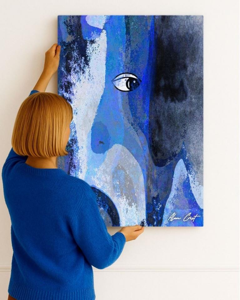 Alan Crist Abstract Art - Affordable digital art for mindfulness rooms