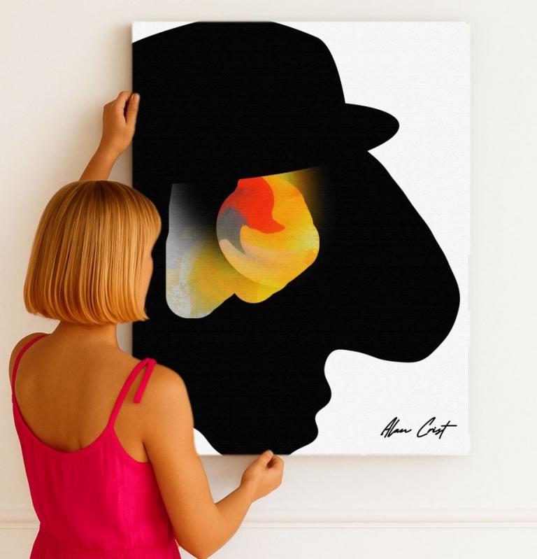 Alan Crist Abstract Art - Affordable décor for calm and cozy spaces