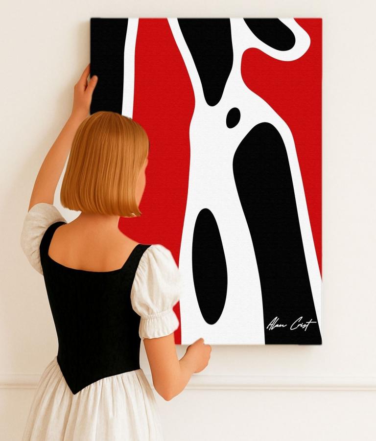 Alan Crist Abstract Art - Wall décor that supports calm productivity