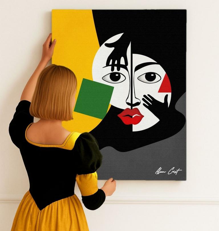 Alan Crist Abstract Art - Printable art for emotional relaxation