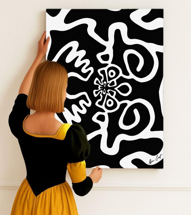 Alan Crist Abstract Art – Unique Printable Digital Wall Decor in Various Shapes and Colors