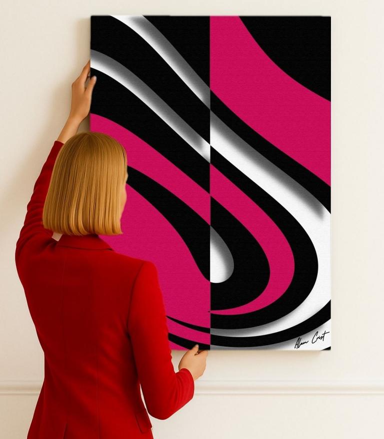 Alan Crist Abstract Art - Relaxing printable art for offices