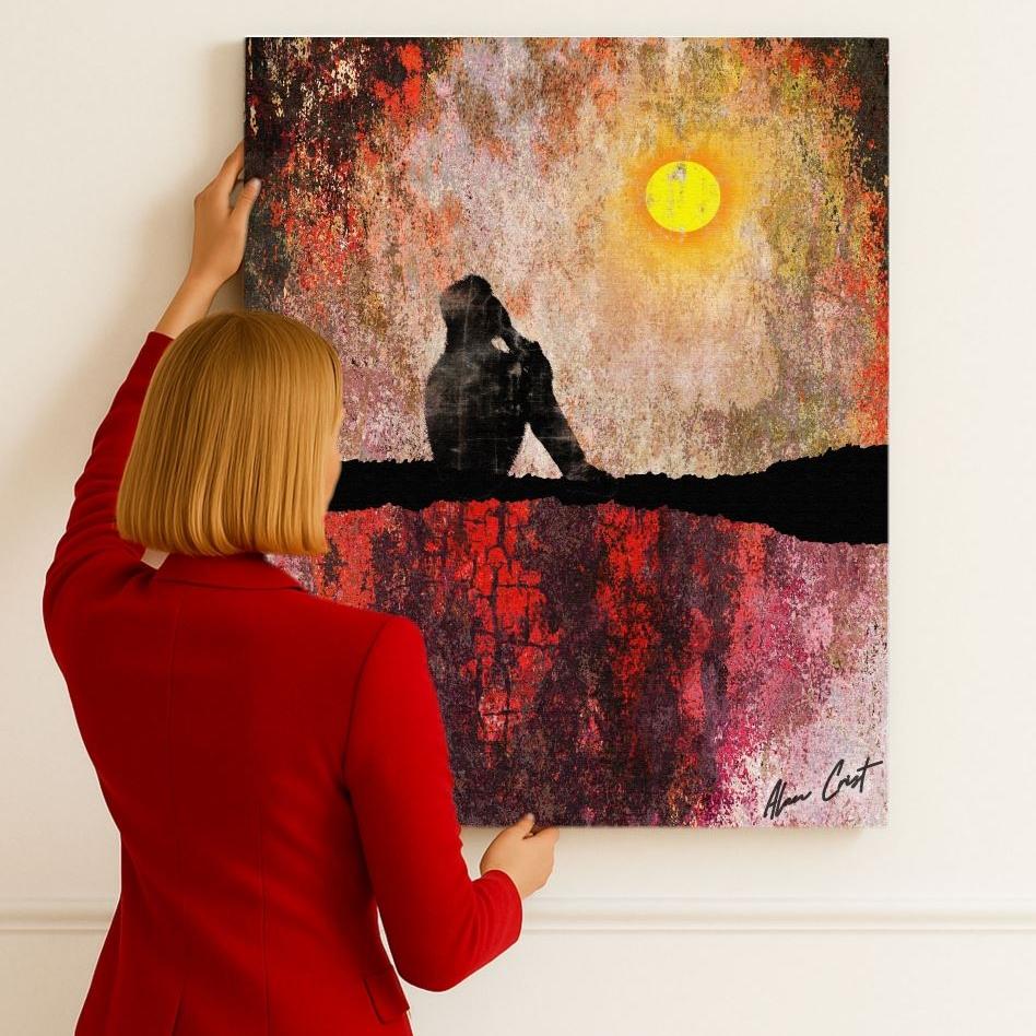 Alan Crist Elegant expressionist wall art for restaurants and fine dining spaces